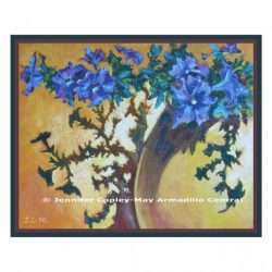 Jennifer Copley-May Blue Petunias