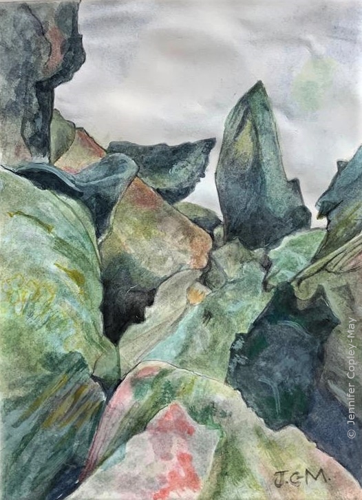 Jennifer Copley-May watercolour painting Islesburgh_wm