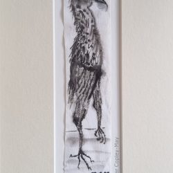 The Field Marshall, 2023, pen and ink on Japanese paper, 16x32cm (artwork 6x21cm)